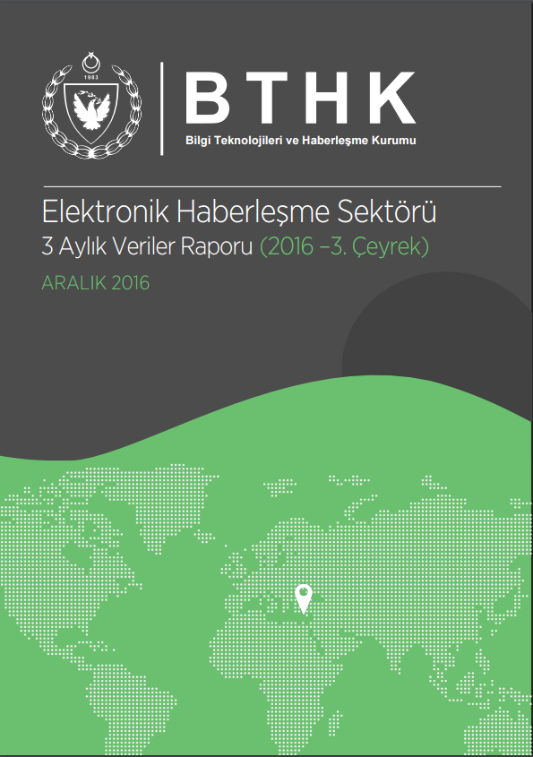  Sektörel Veriler Raporu 2016 3. Çeyrek
